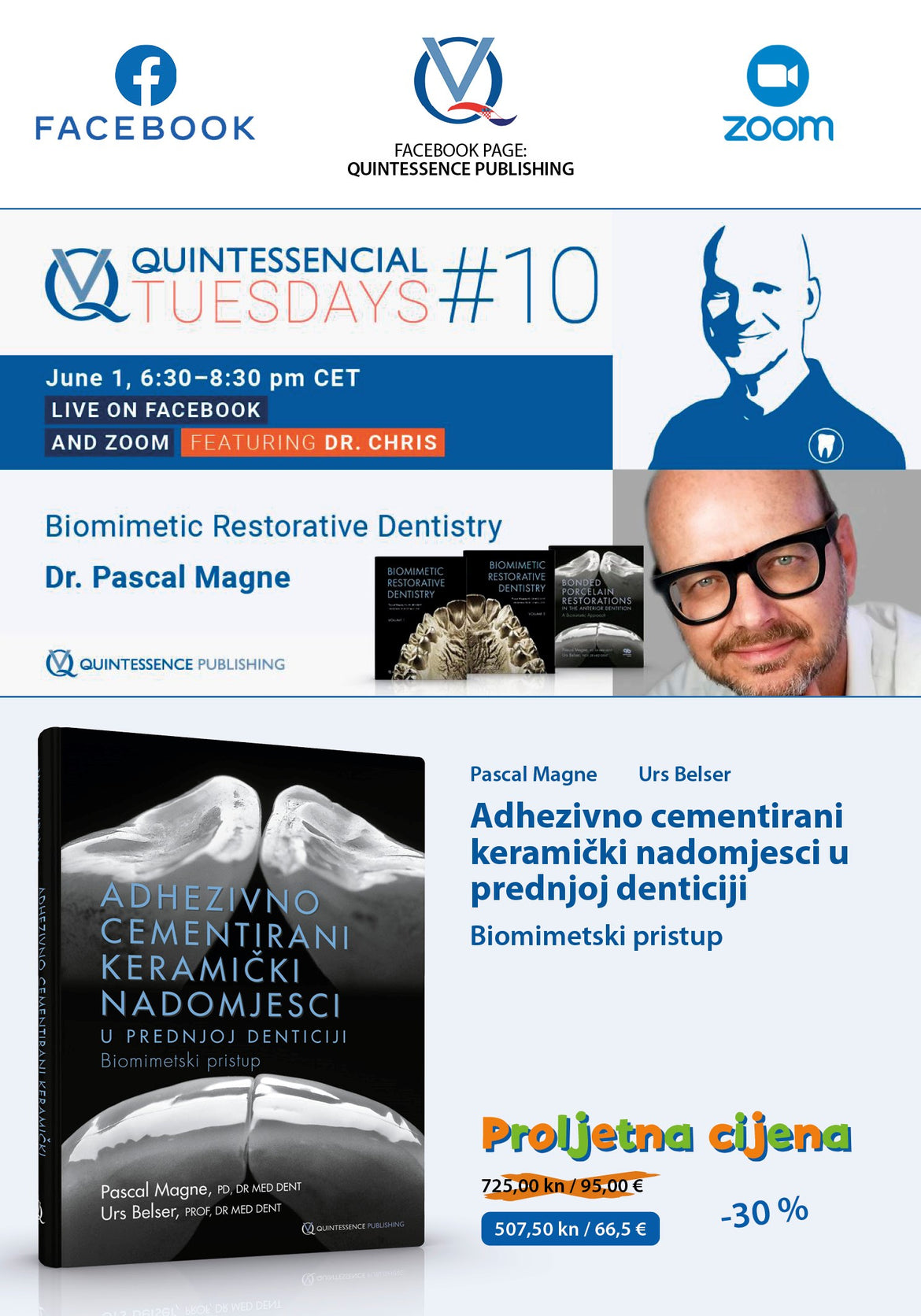 Webinar - Dr. Pascal Magne - Biomimetic Restorative Dentistry - 01.06.21, 18:30 - 20:30